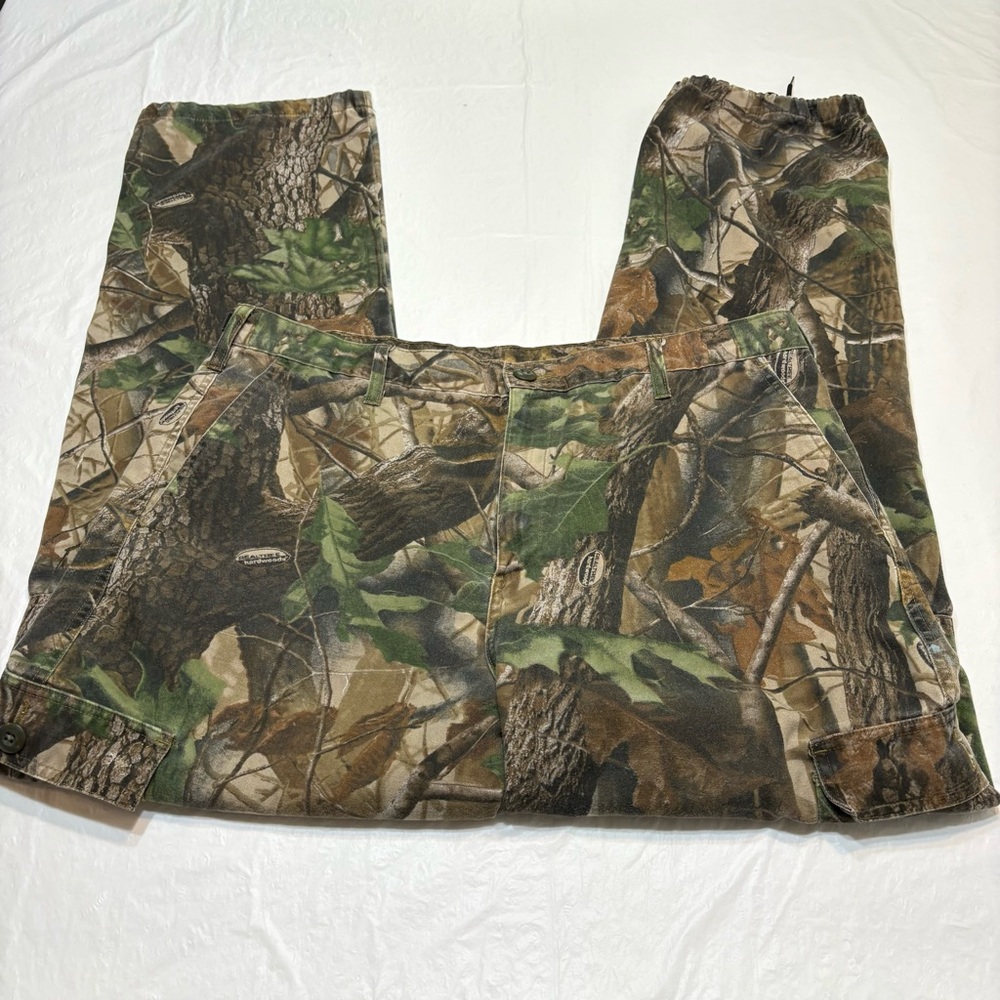 Vintage Ranger Realtree Hardwoods Adjustable Camo Camouflage Hunting Pants Men L